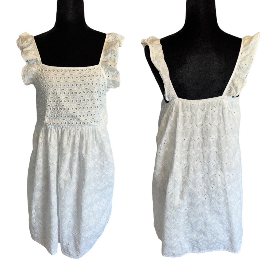 Patterned/Embroidered Mini Dress w Lining